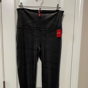 NEW SPANX Silver Velvet High Rise Leggings Size 1X Style 2070P Holiday Party